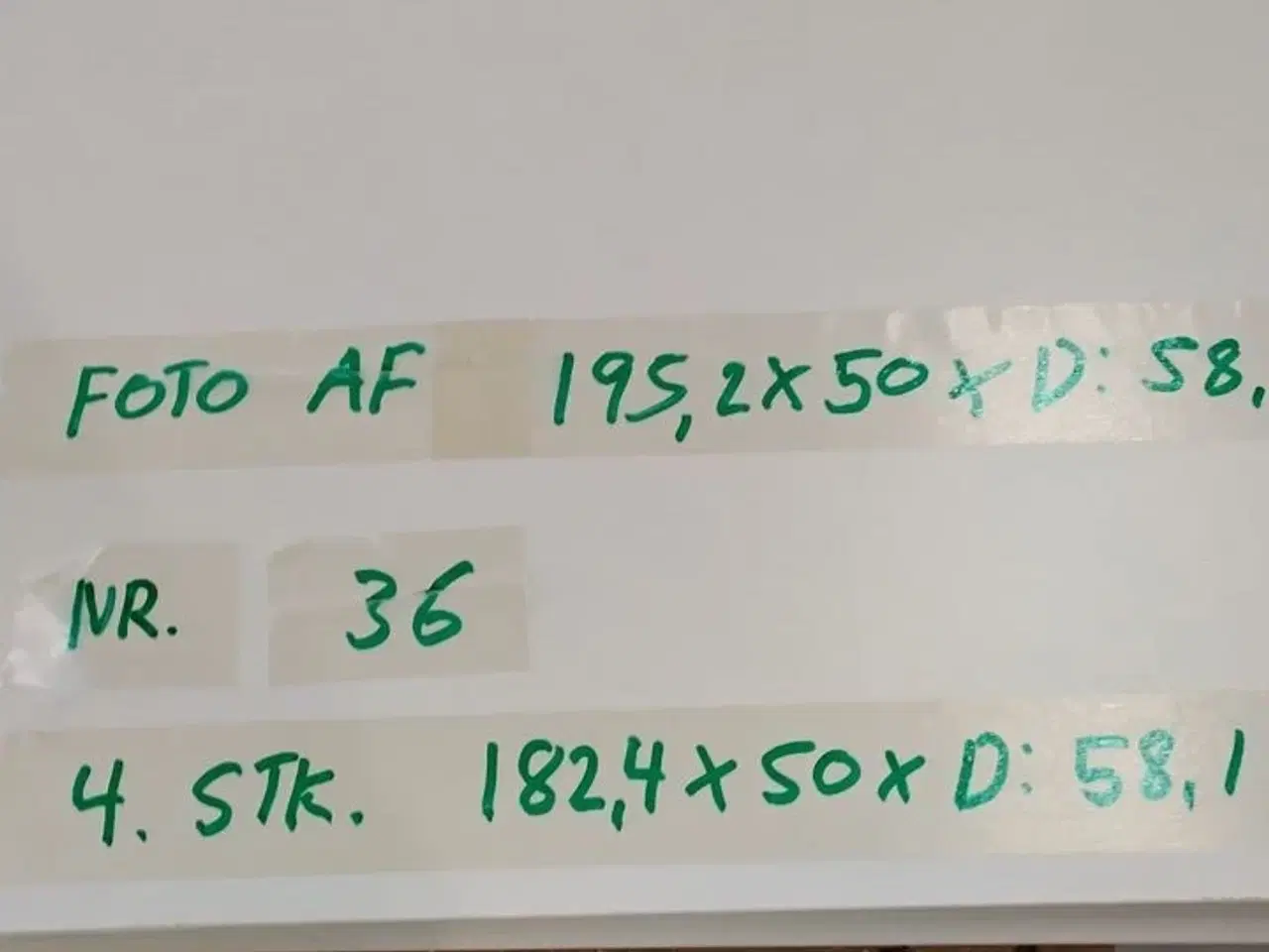 Billede 2 - 4 stk. usamlet højskabe H: 182,4 x B: 50 x D: 58,1 cm uden låger.