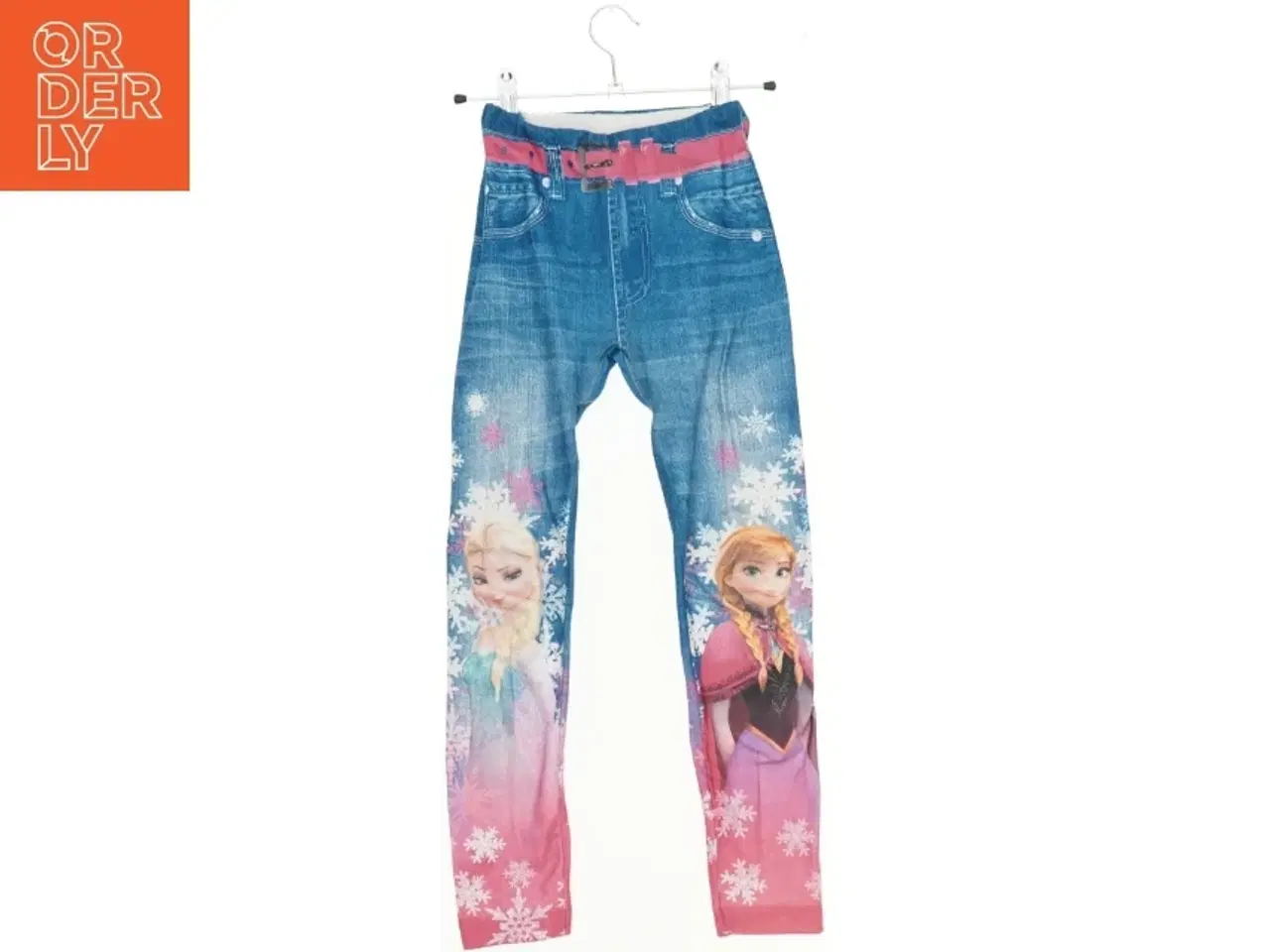 Billede 1 - Bukser, Anna og Elsa fra Disney (str. 122 cm)