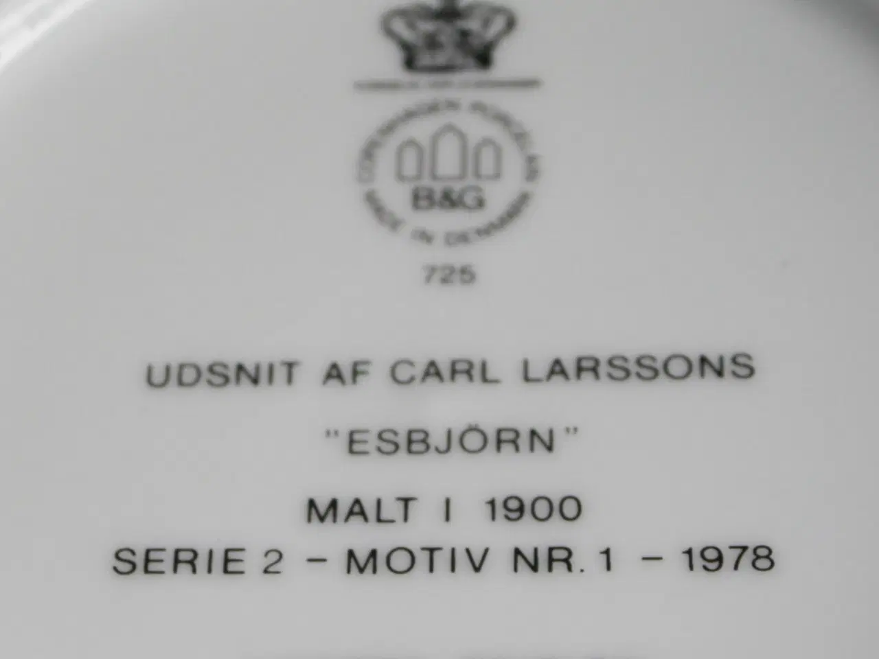 Billede 8 - Carl Larsson platter fra Bing & Grøndahl