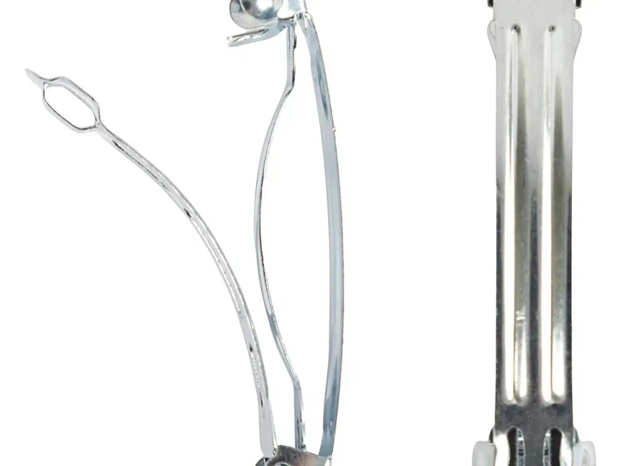 Billede 1 - Hårspænde, L: 6 cm, B: 6 mm, forsølvet, 20stk./ 1 pk.