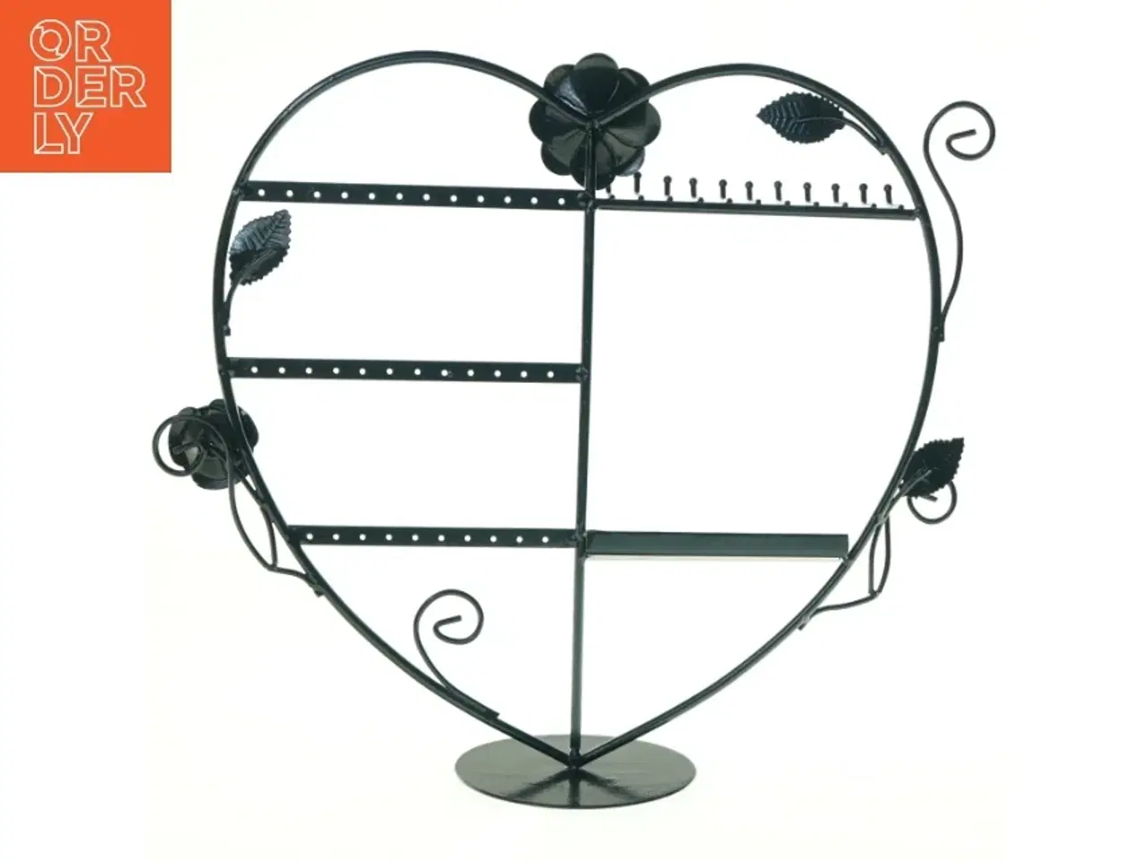 Billede 2 - Metalsmykke stativ i form af et hjerte (str. 34 x 36 cm)