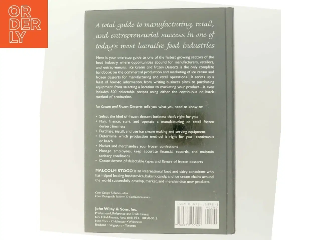 Billede 3 - Ice cream and frozen desserts : a commercial guide to production and marketing af Malcolm Stogo (Bog)