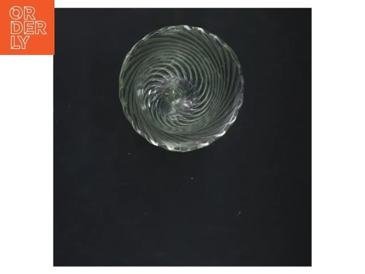 Billede 2 - Glas vase med spiraldesign (str. 23x11 cm)