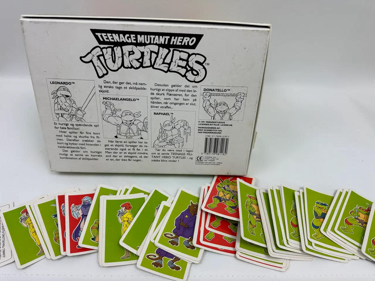 Billede 6 - Turtles 'kortspil', retro (1991)