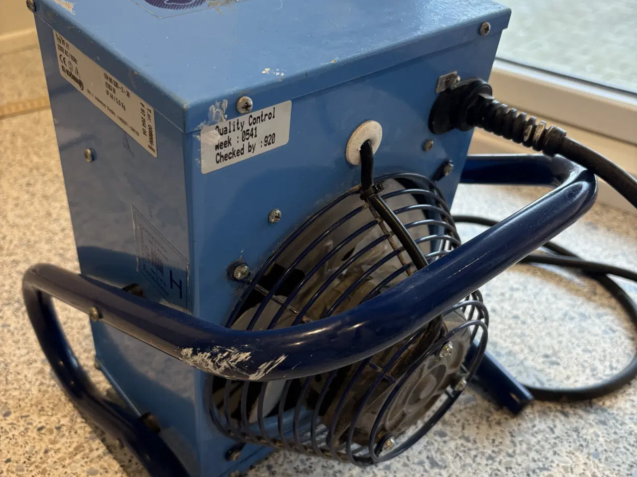 Billede 4 - El-Björn Varmluftsblæser 2 kW blå