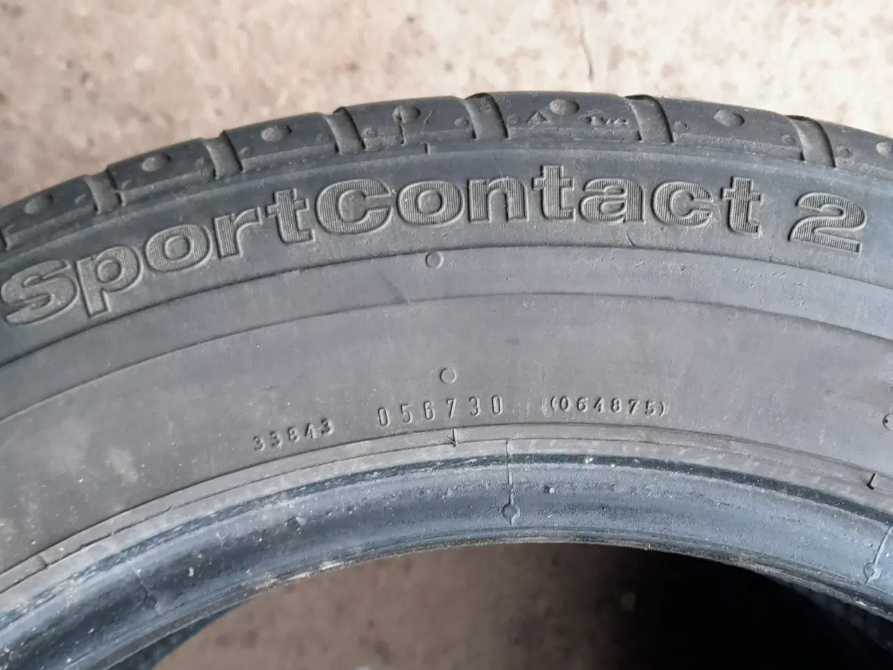 Billede 5 - Conti sportscontakt  205/55-16.  5 mm mønster 