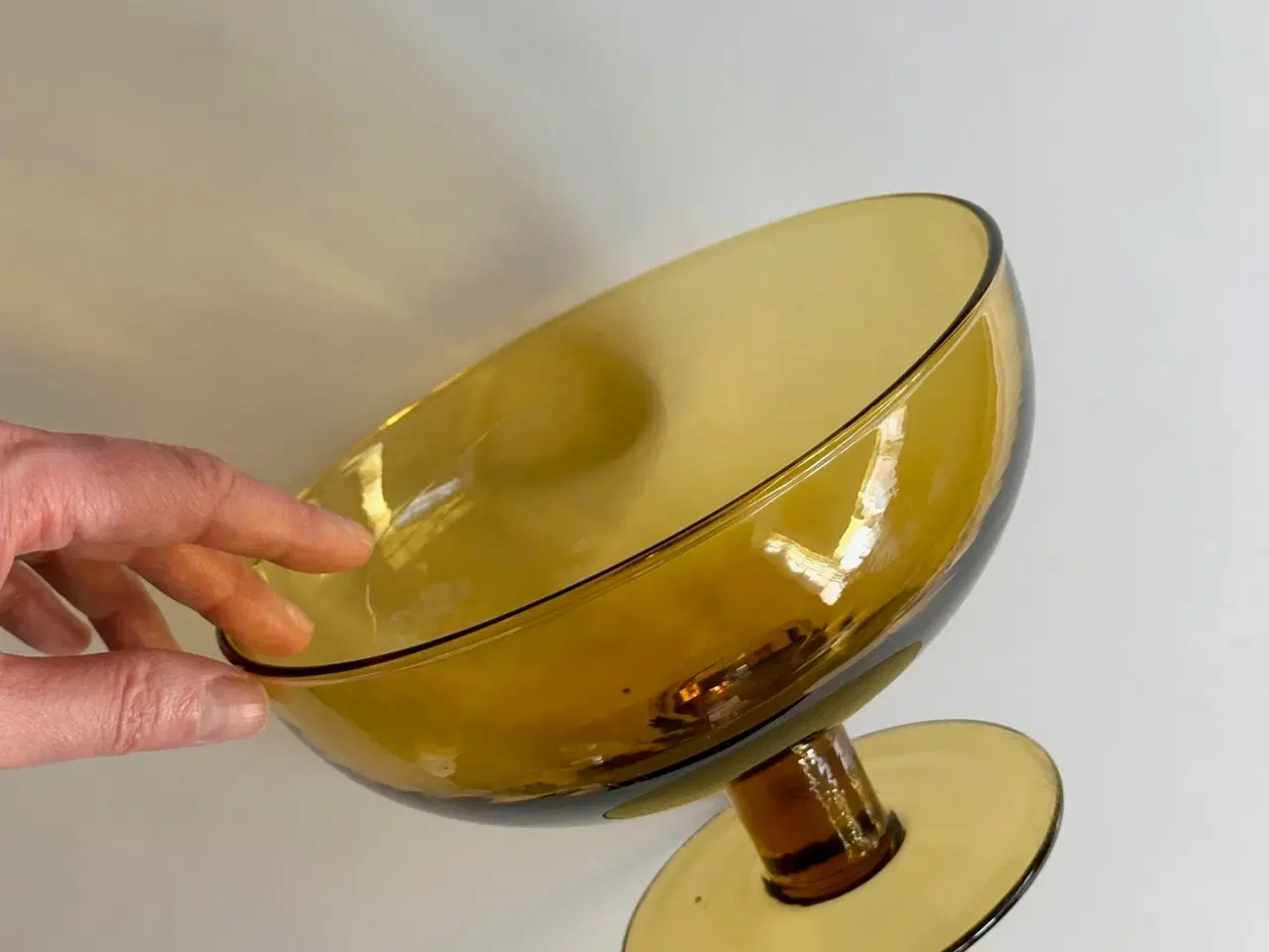 Billede 5 - Opsats, gult glas