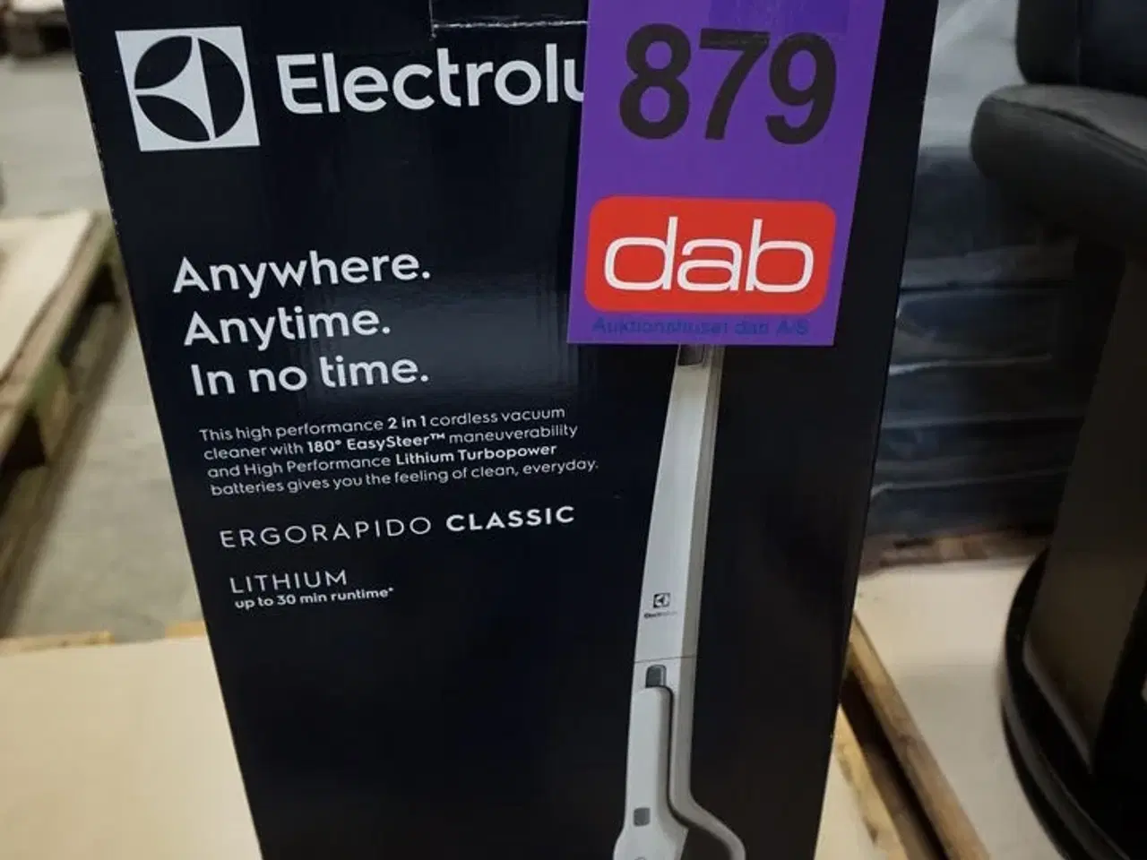 Billede 5 - Electrolux Ergorapido Classic ledningsfri støvsuger EERC73SW - beige