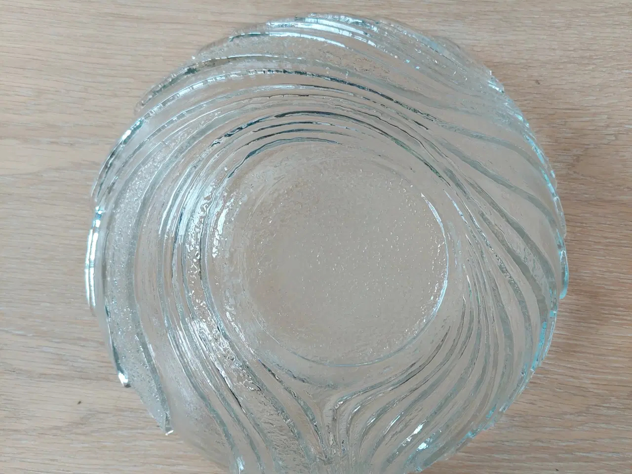 Billede 2 - Glas Skål med "spiral mønster