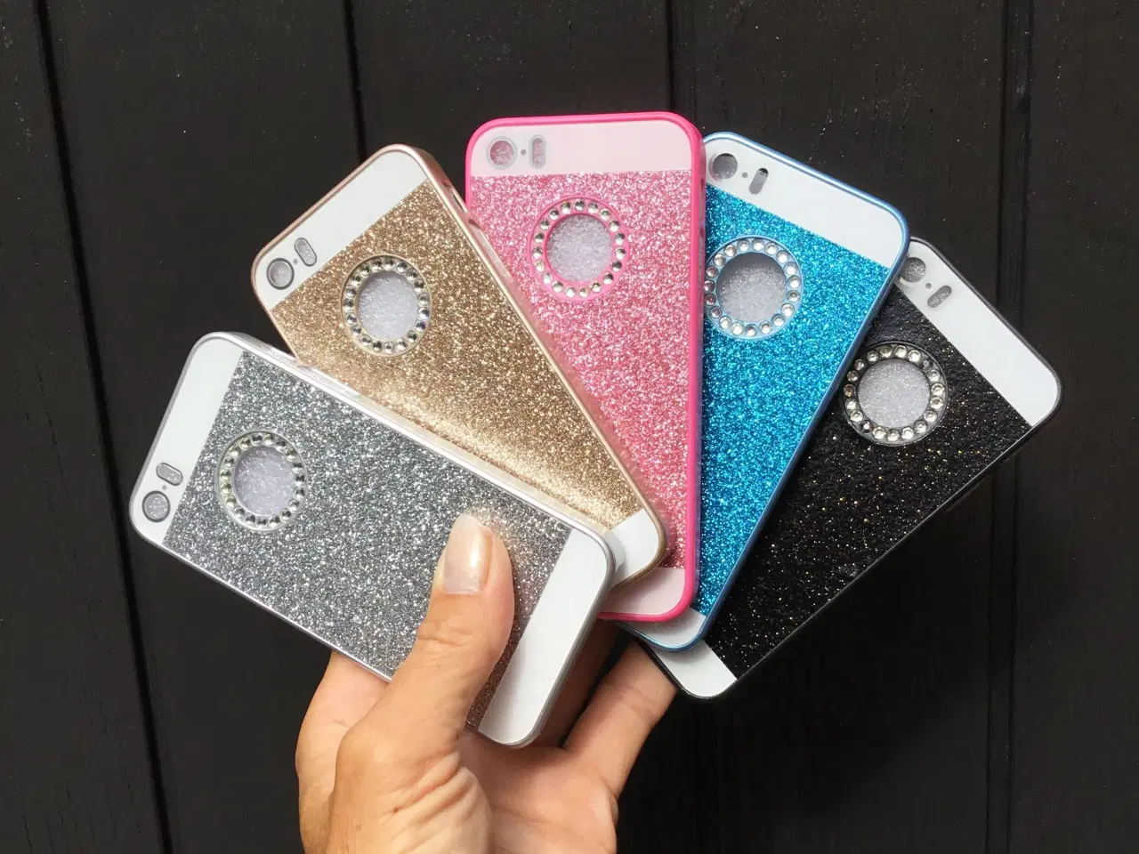 Billede 7 - Glimmer cover til iPhone 5 5s SE 6 6s med similist