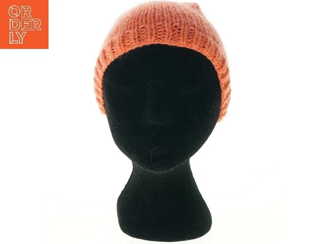 Billede 3 - Strikket hue med kvast (str. Ø. 24 cm)