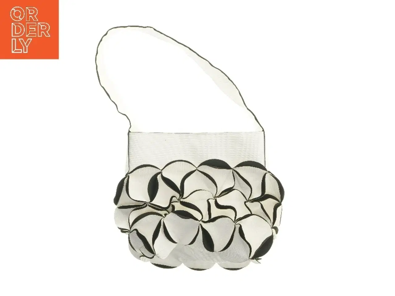 Billede 1 - Dekorativ taske med blomsterdesign (str. 37x31 cm)