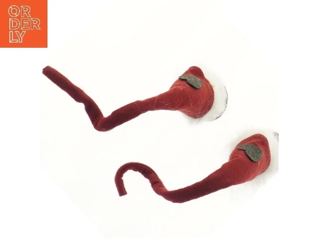 Billede 2 - Nissefigurer med røde huer (str. 24 cm)