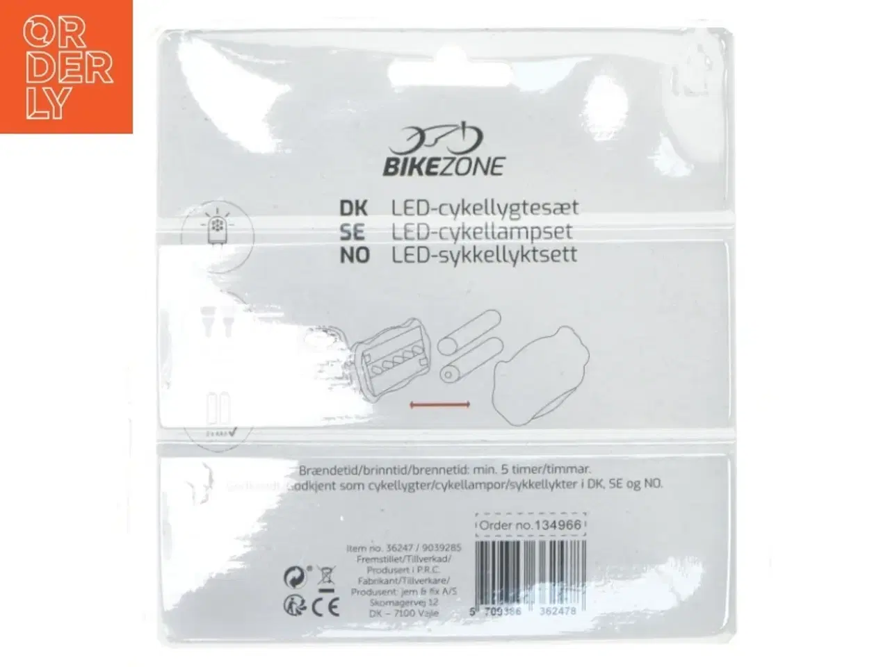 Billede 2 - LED cykellygtesæt fra BikeZone