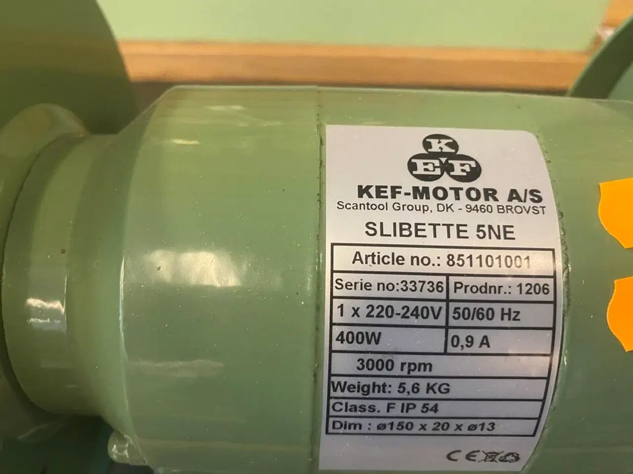 Billede 2 - Bænksliber KEF-MOTOR 851101001