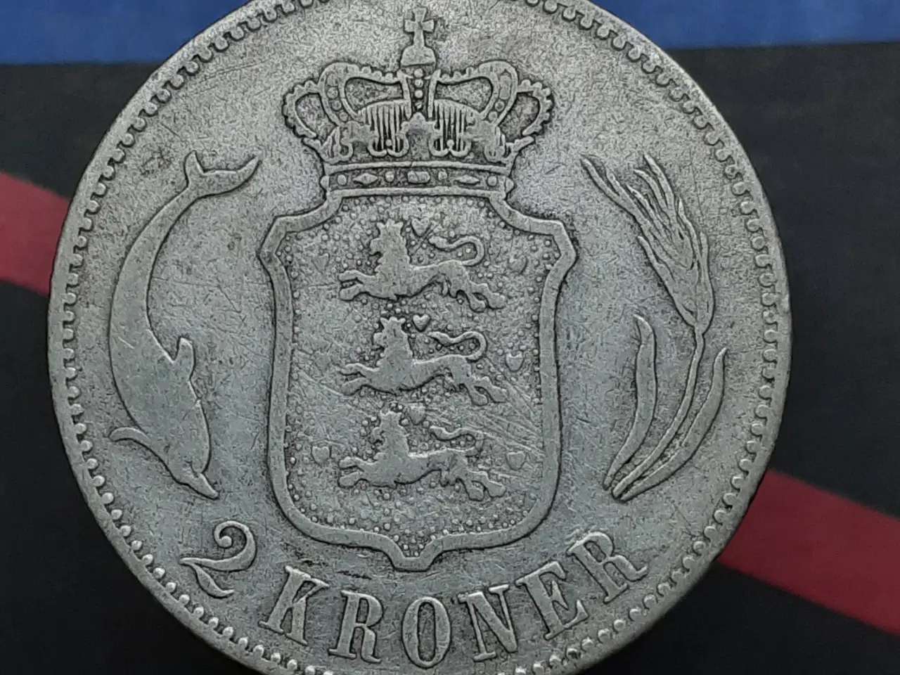 Billede 2 - 2 kr 1875 sølv