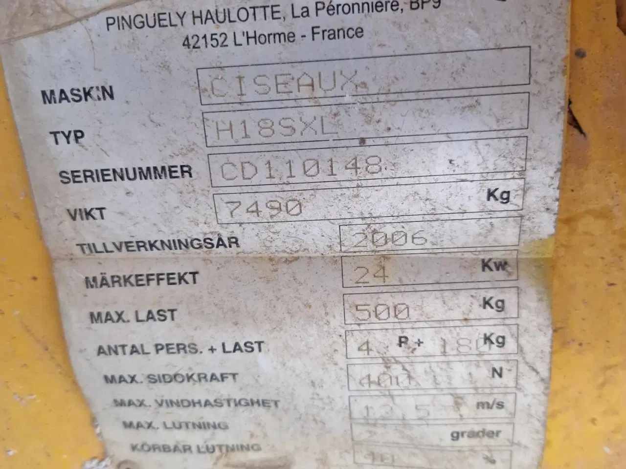 Billede 2 - Sakselift 16 m Haulotte