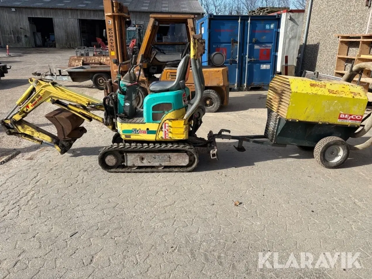 Billede 10 - Gravemaskine med løs hydraulik station Yanmar SV08-1