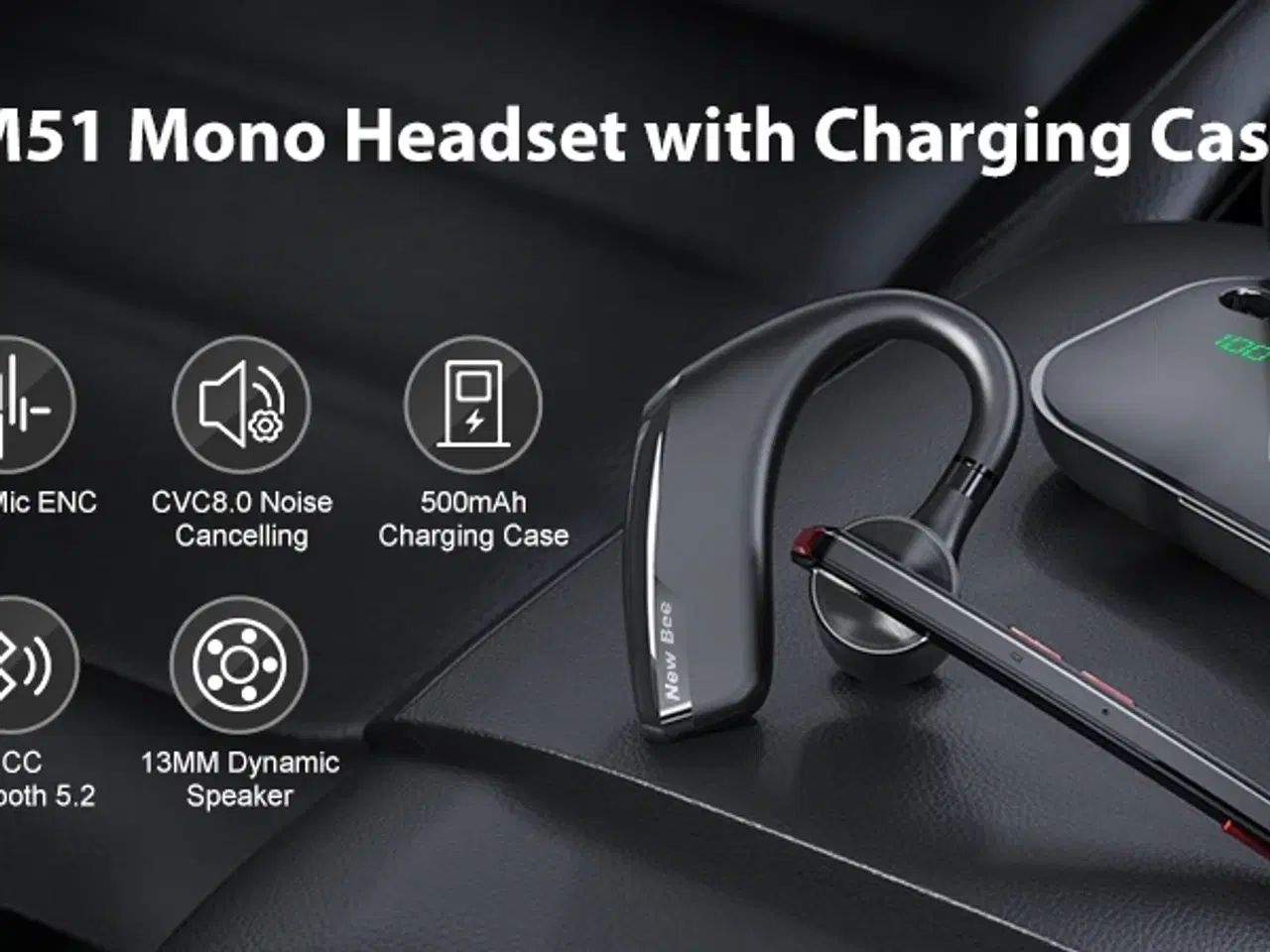 Billede 5 - New Bee M51 Headset