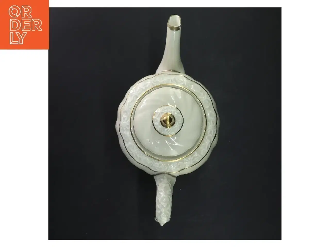 Billede 4 - Porcelæns tekande med låg fra Edelweiß (str. 25x23 cm)