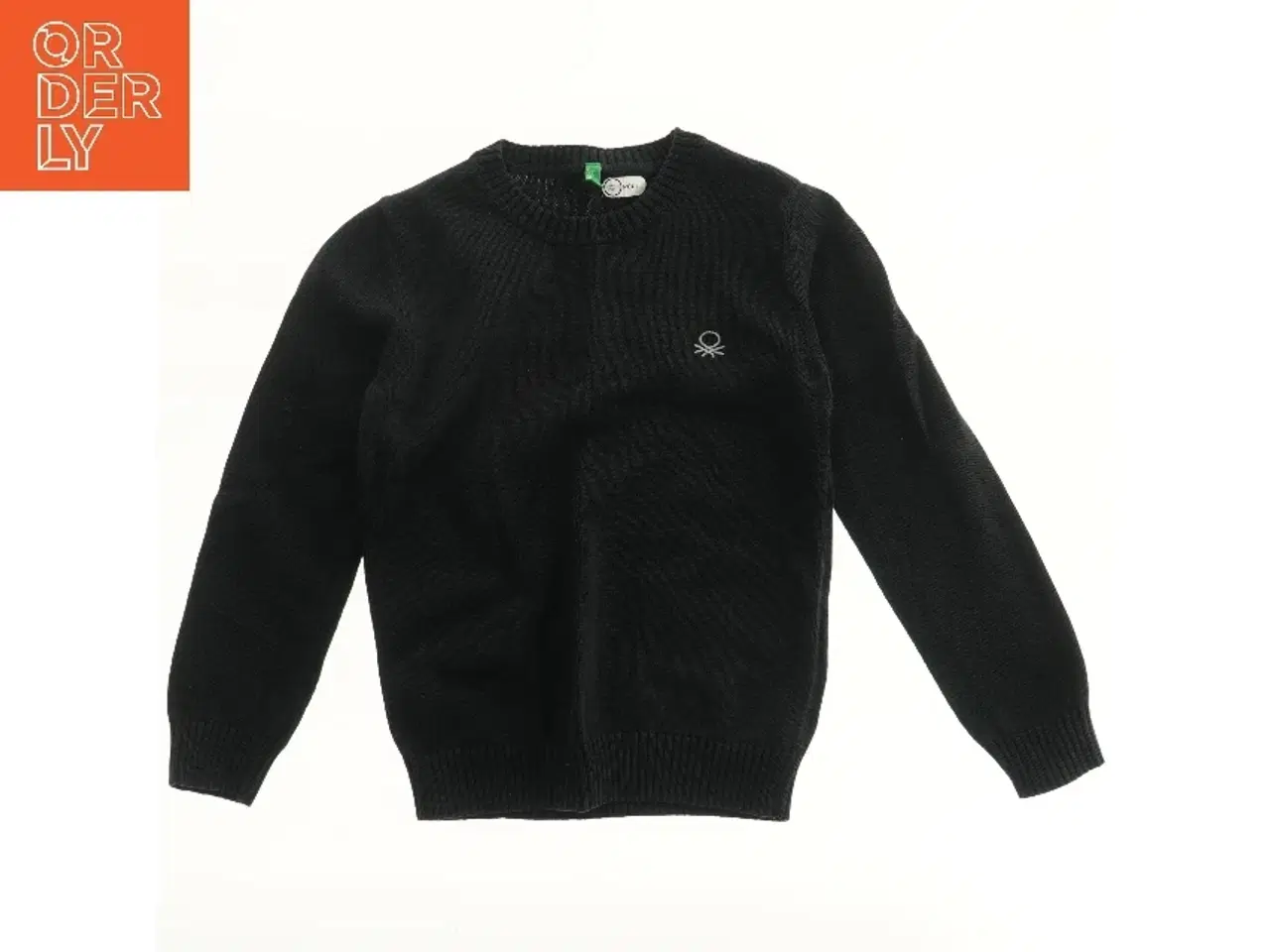 Billede 1 - Sort sweatshirt med logo fra Benetton (str. 134)