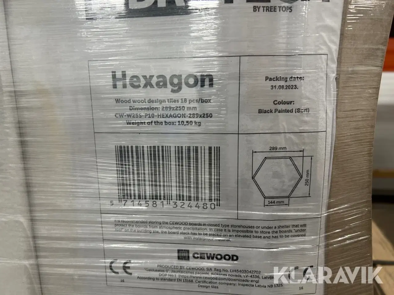 Billede 10 - Træbeton plader Fibrotech Hexagon 216 styk