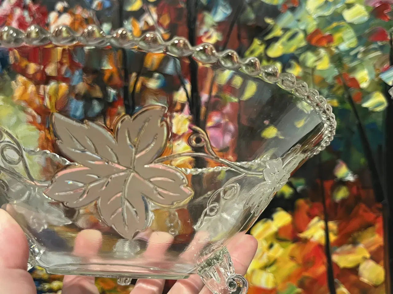 Billede 1 - Glasskål på fødder