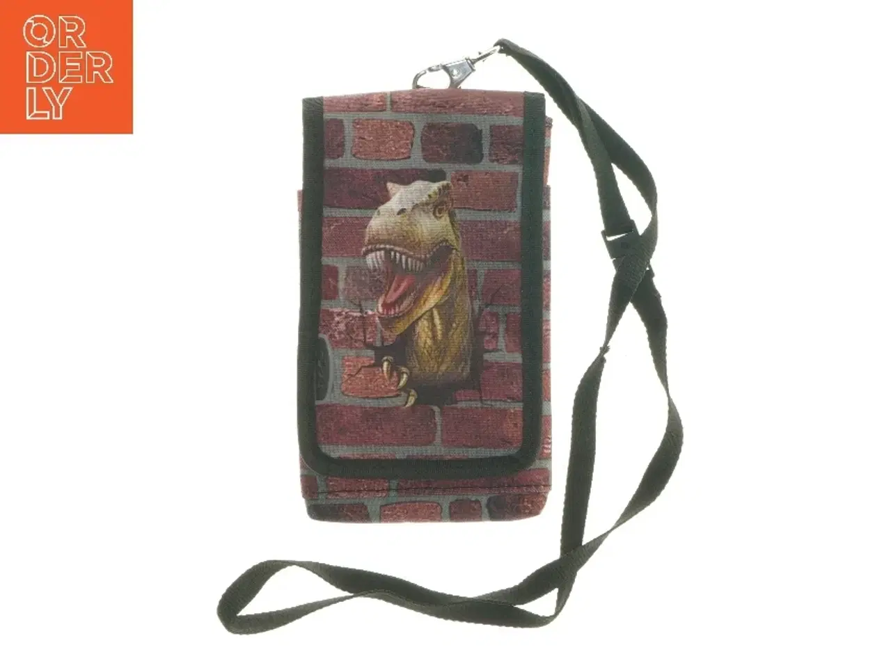 Billede 1 - Dinosaur pung med skulderrem (str. 16x9,5 cm)