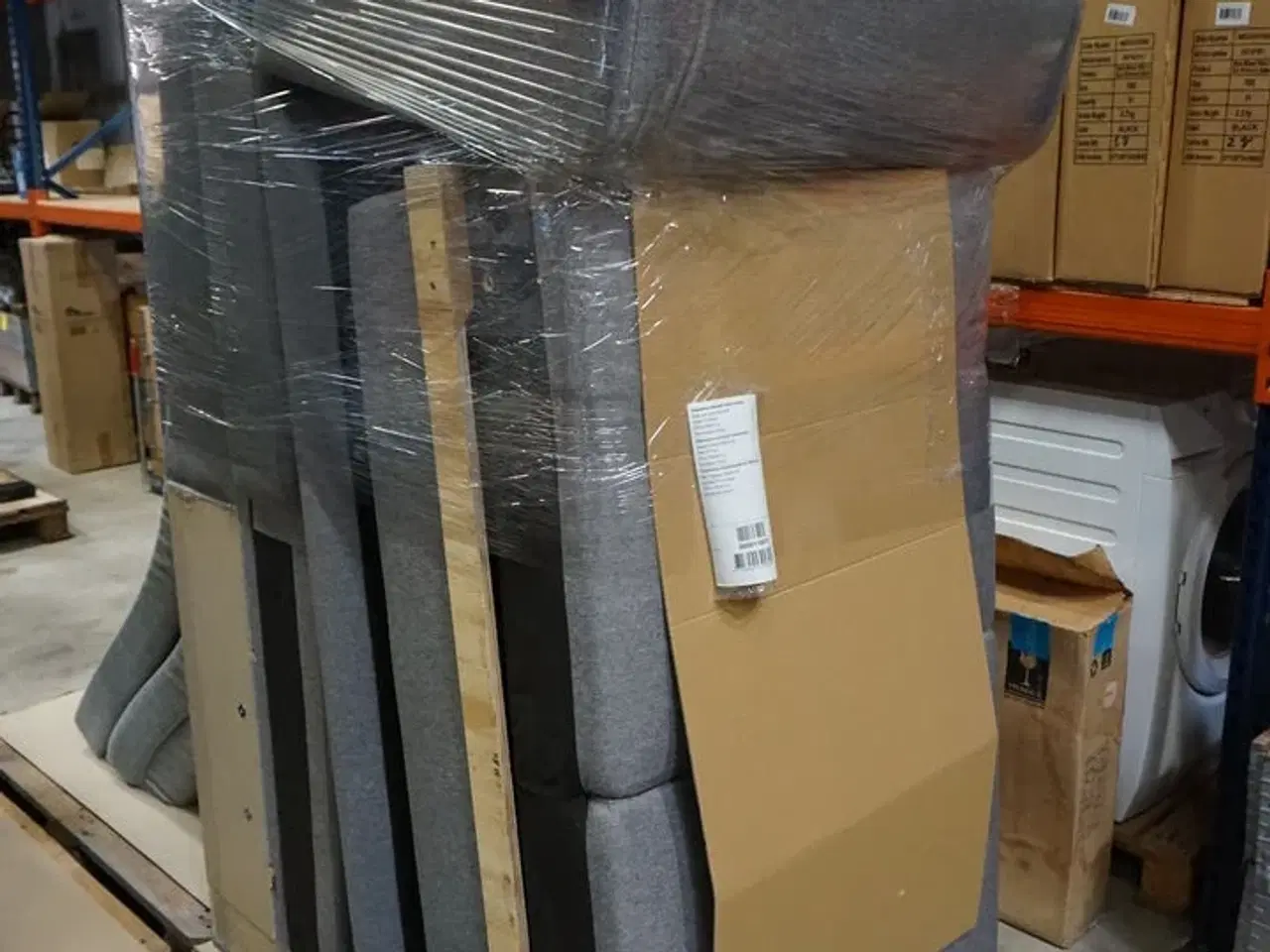 Billede 2 - Nebraska sovesofa med chaiselong, opbevaring og udtræk lysgrå