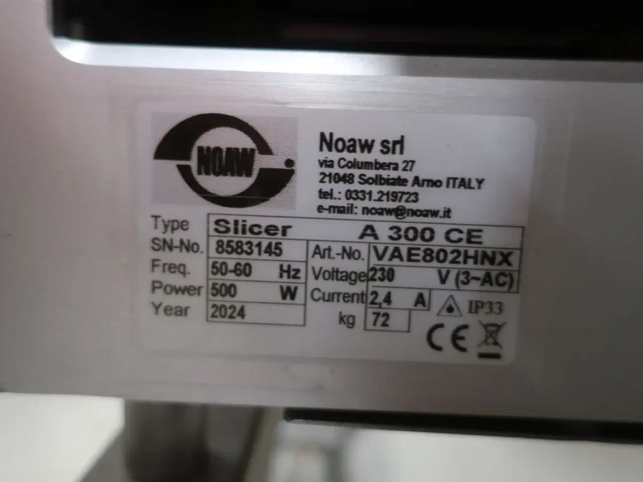 Billede 8 - Automatisk pålægsskæremaskine NOAW Slicer A 300 CE