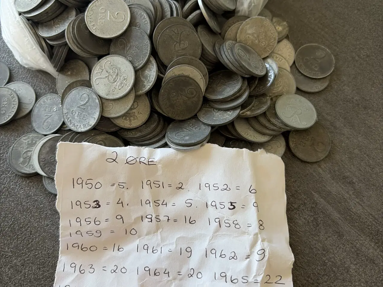 Billede 6 - 2 øre fra 1950 til 1973