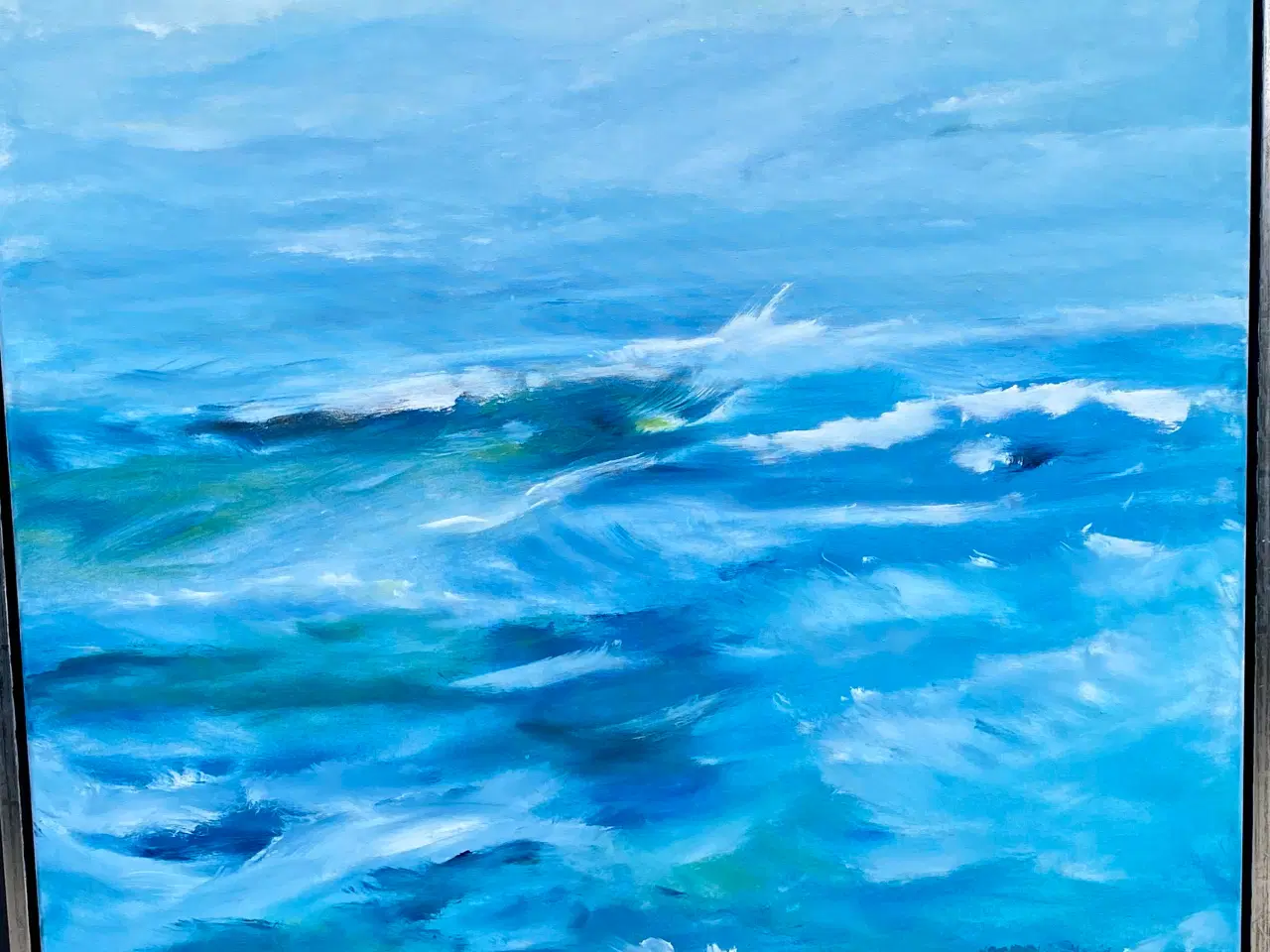 Billede 1 - Abstrakte bølger 80x80