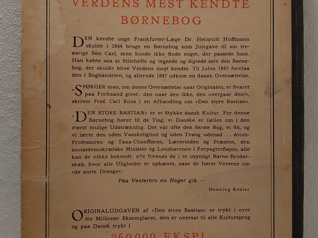 Billede 2 - Hoffmann, Heinrich: Den store Bastian. Udg. 1955