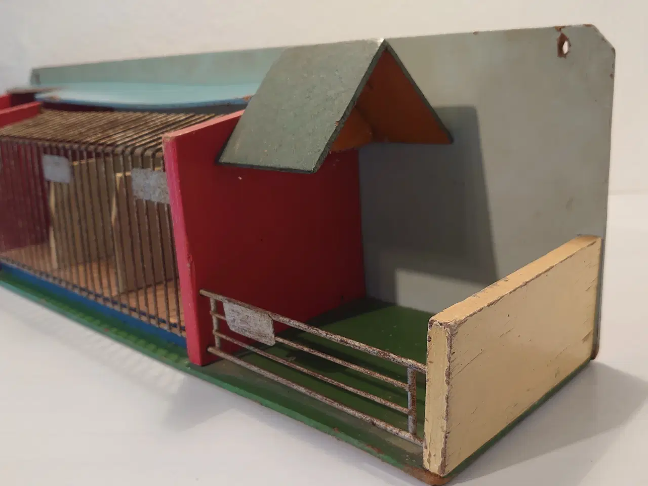 Billede 4 - Reisler:Sjældent Zoo dyrebur. 1950´erne.L. 60cm