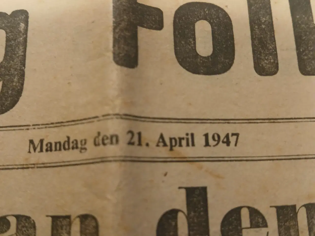 Billede 2 - Kolding Folkeblad 21 april 1947