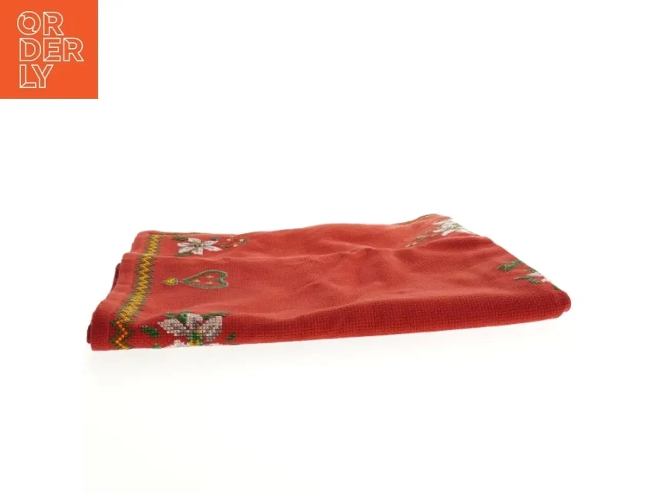 Billede 2 - Broderet dug, juledug (str. 67 x 143 cm)