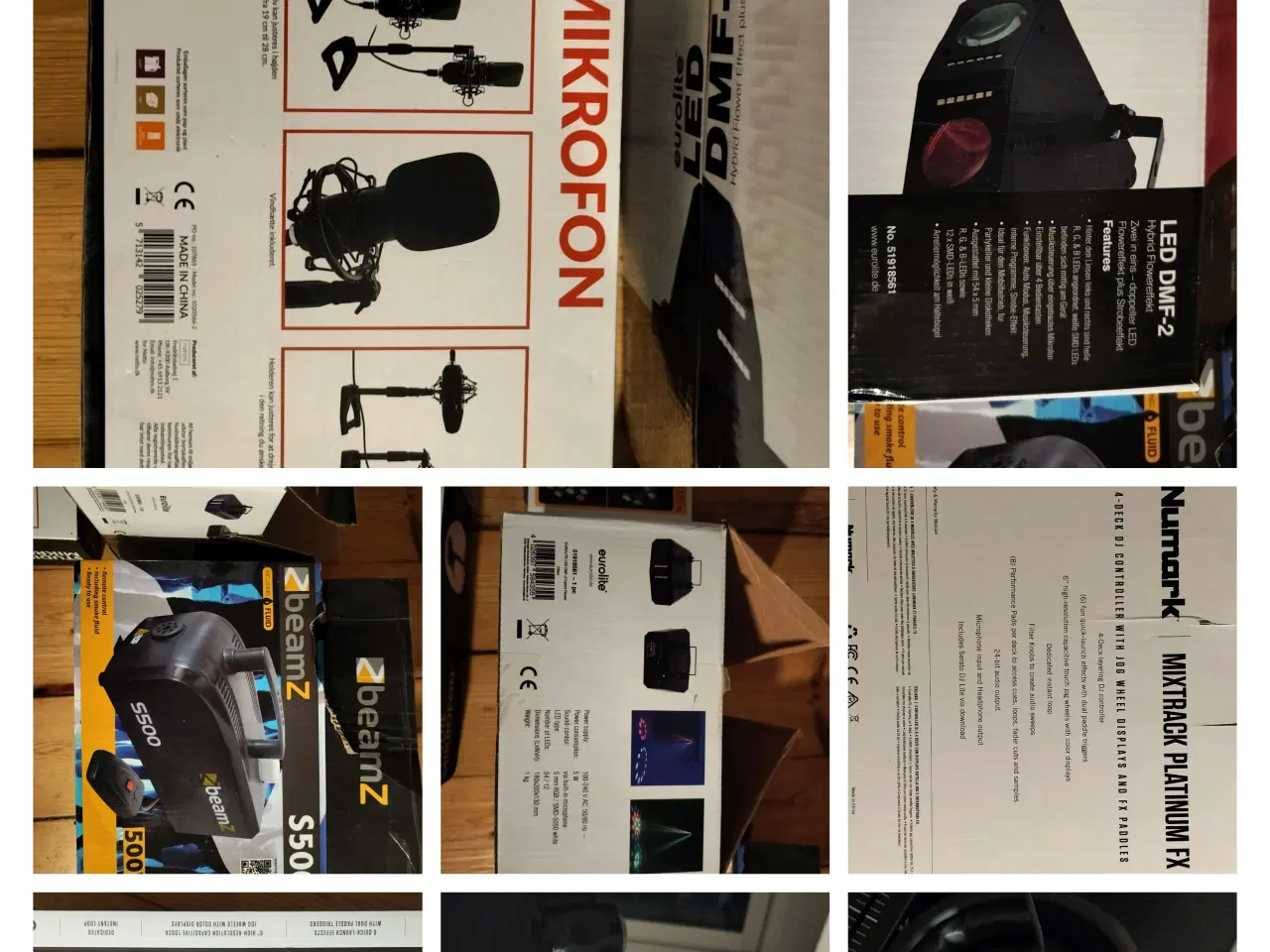 Billede 4 - DJ mixer og bord og højtaler med stativ m.m