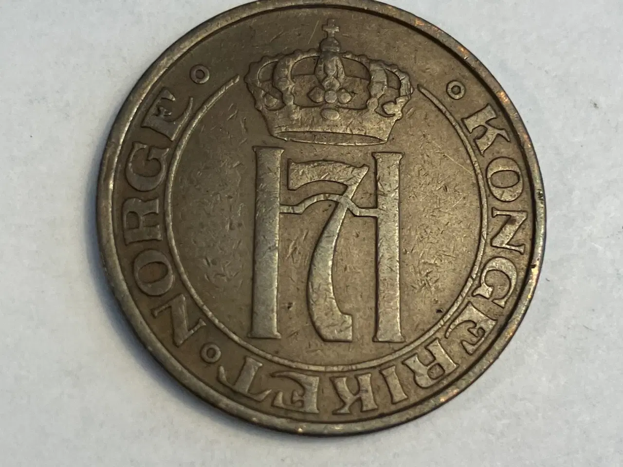 Billede 2 - 5 Øre 1935 Norge