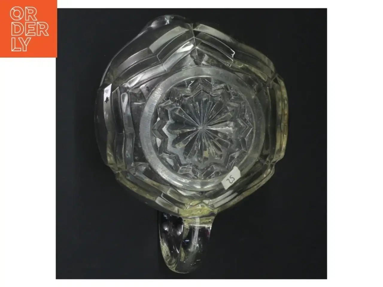 Billede 2 - Glaskande med mønster (str. H. 15 cm. ø. 11 cm)