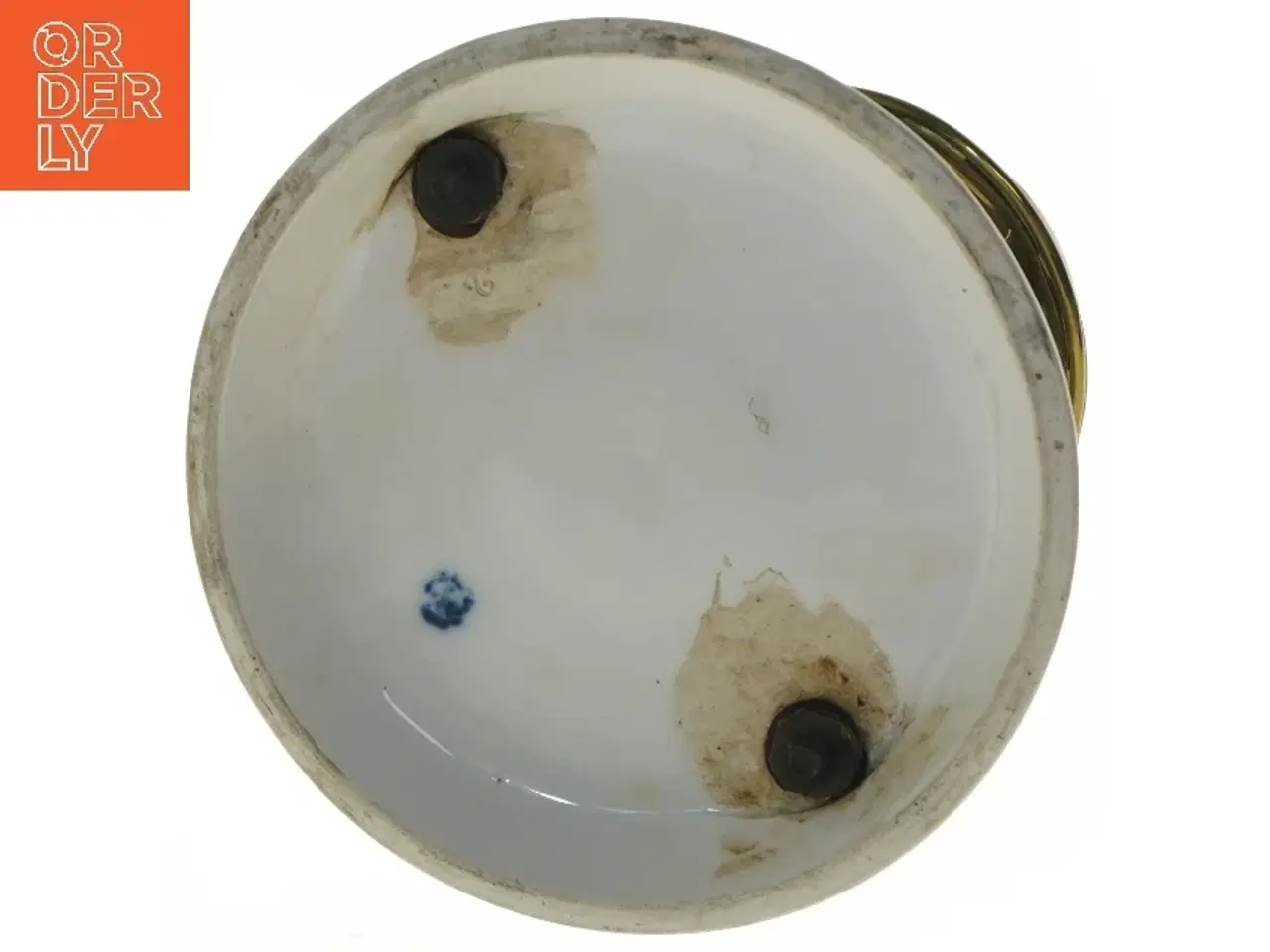 Billede 3 - Antik kaffekande med holder (str. 36 cm)