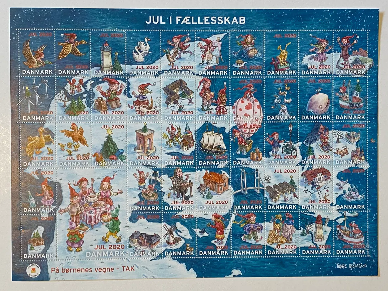 Billede 5 - Julemærker Danmark helark 