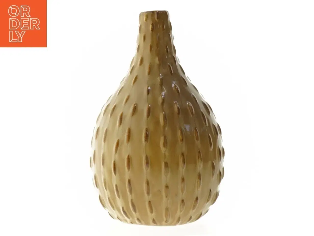 Billede 1 - Keramisk vase med struktureret overflade (str. 23 cm)