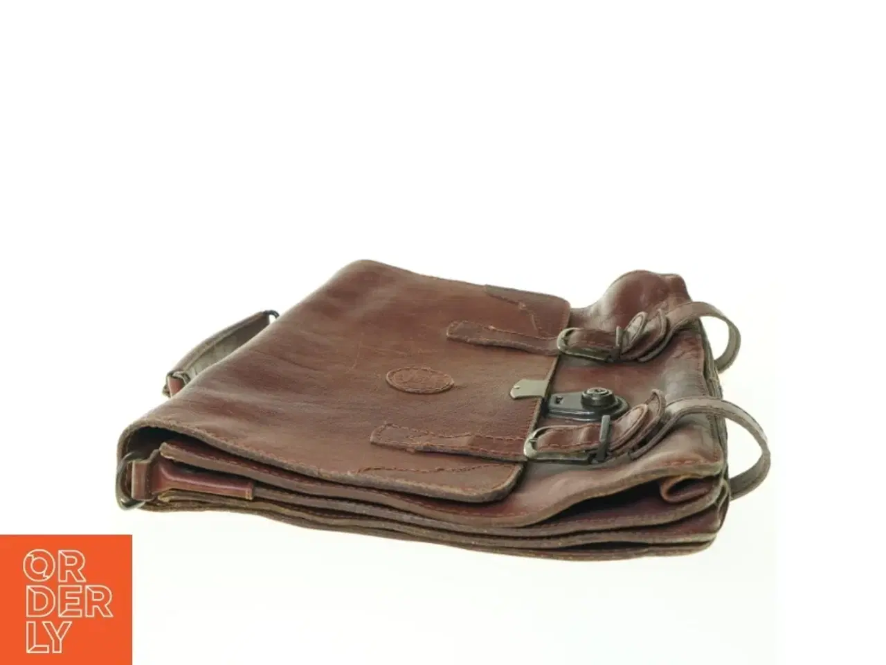 Billede 2 - Taske i læder fra Genuine (str. 40 x 33 cm)