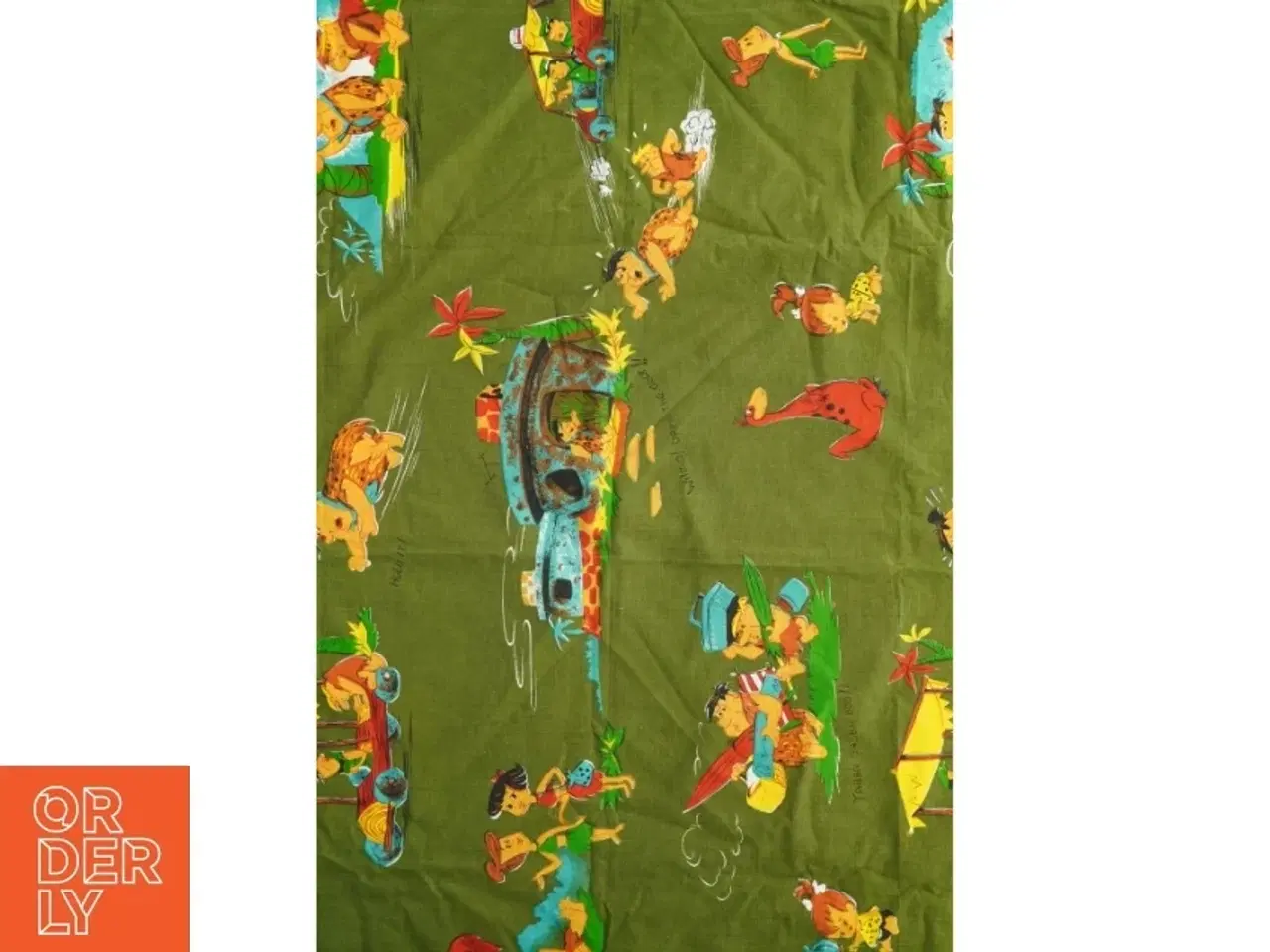 Billede 9 - To stykker stof  Flintstone  (str. 110 x 210 cm)