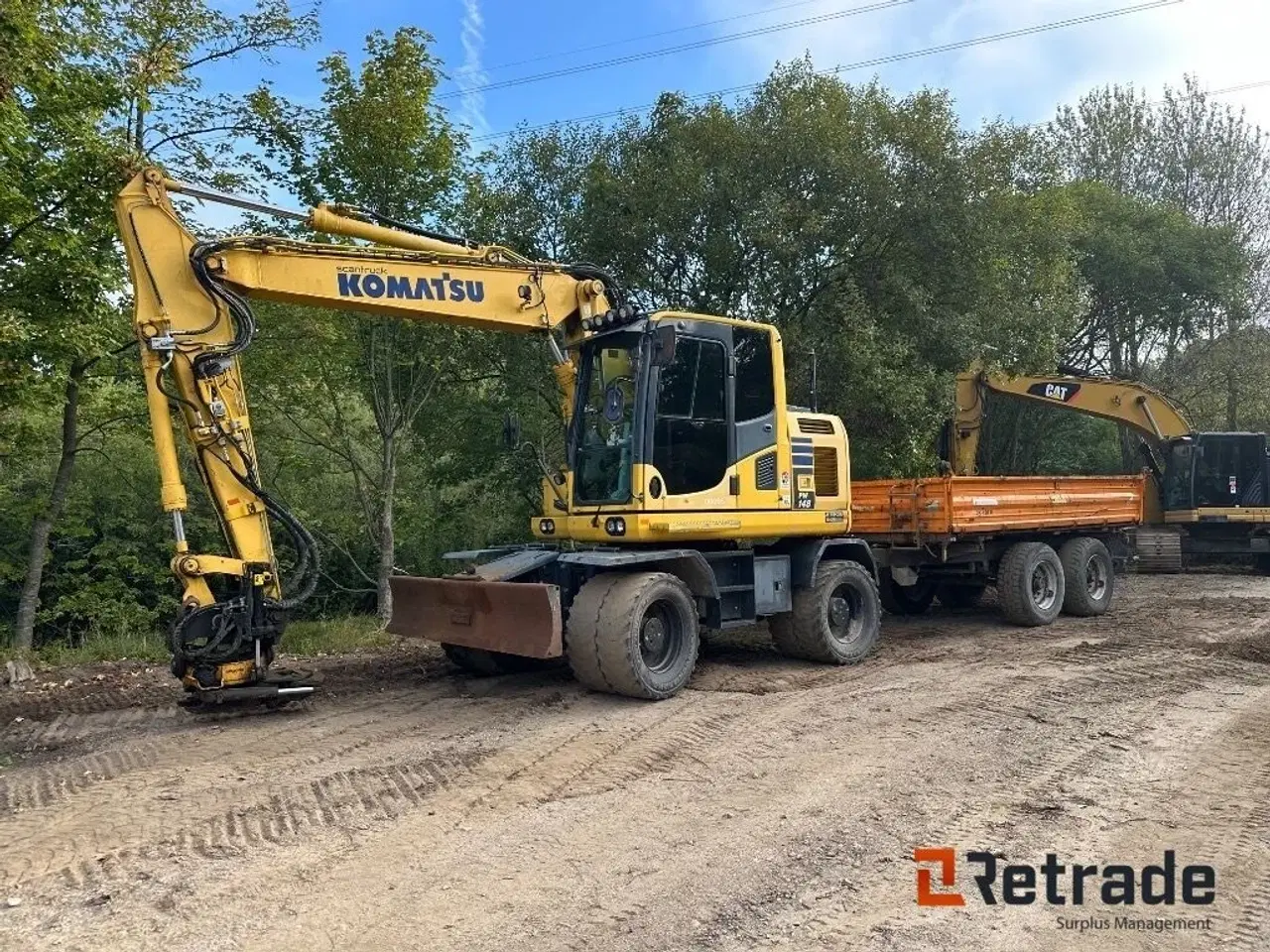 Billede 1 - Komatsu PW148 – 10 med vogn