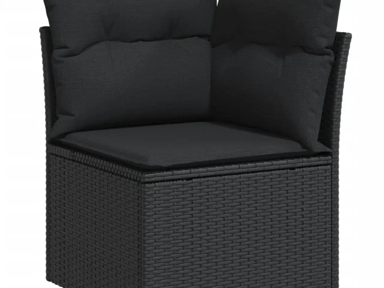 Billede 6 - Sofasæt til haven 7 dele med hynder polyrattan sort