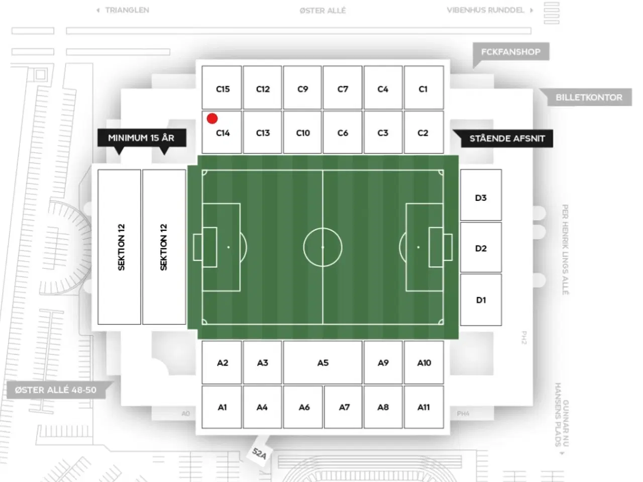 Billede 2 - FCK v FC Basel, Nedre C, F.C. København, Parken