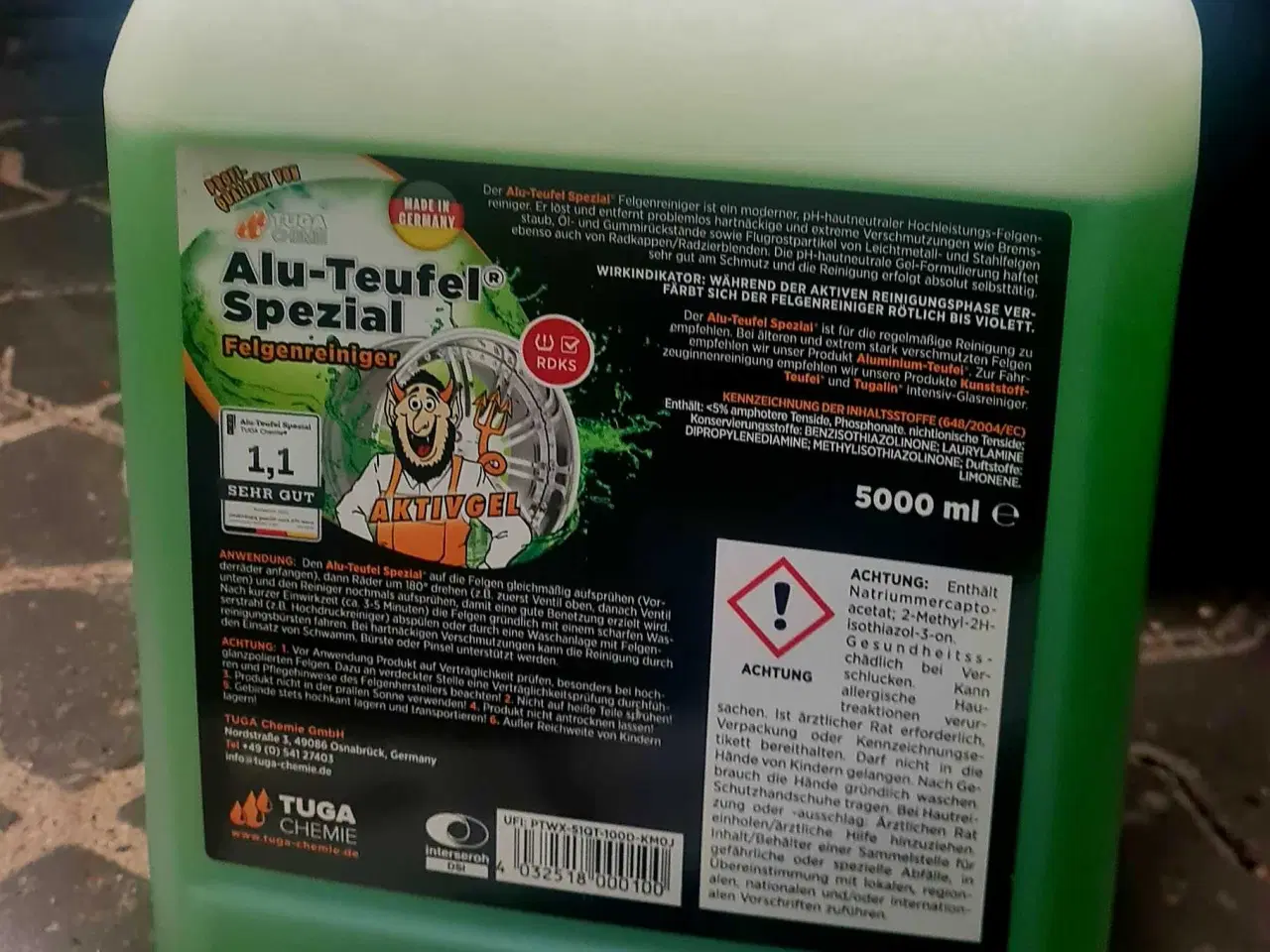 Billede 2 - Tuga fælgerens 1 x 5L Alu Teufel 
