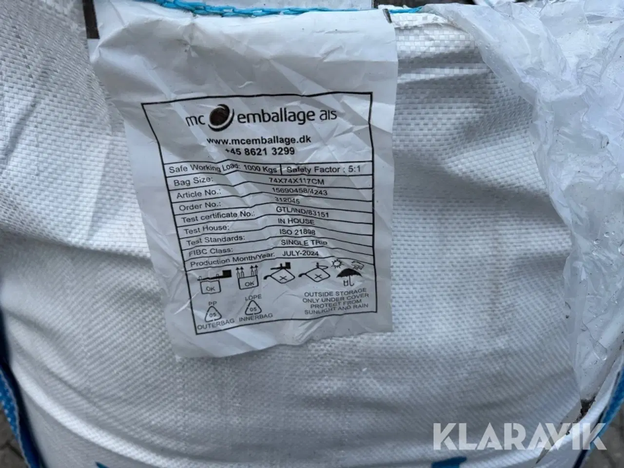 Billede 9 - Grå stenmel cirka 1 tons