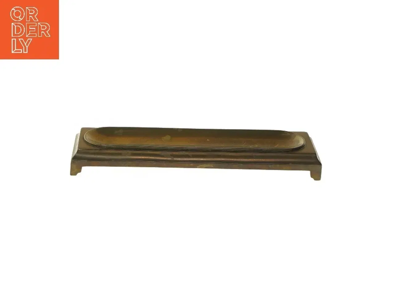 Billede 1 - Bronze rektangulært penne fad (str. 22,5x6,5 cm)